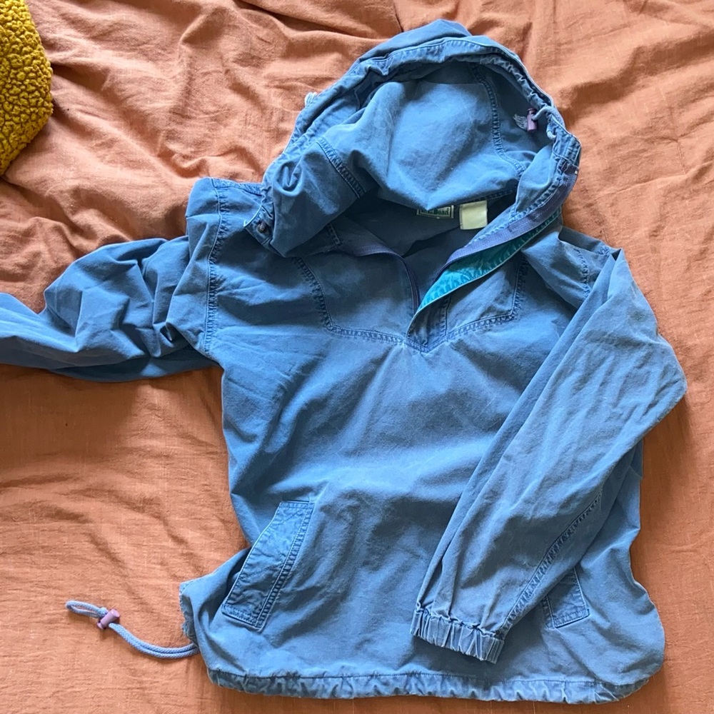 L.L.BEAN canvas half-zip